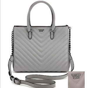 Victoria’s Secret Pebbled V-Quilt Satchel …